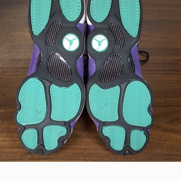 Rare DEADSTOCK Nike Jordan 13s 6.5y purple blue black - Picture 3 of 6